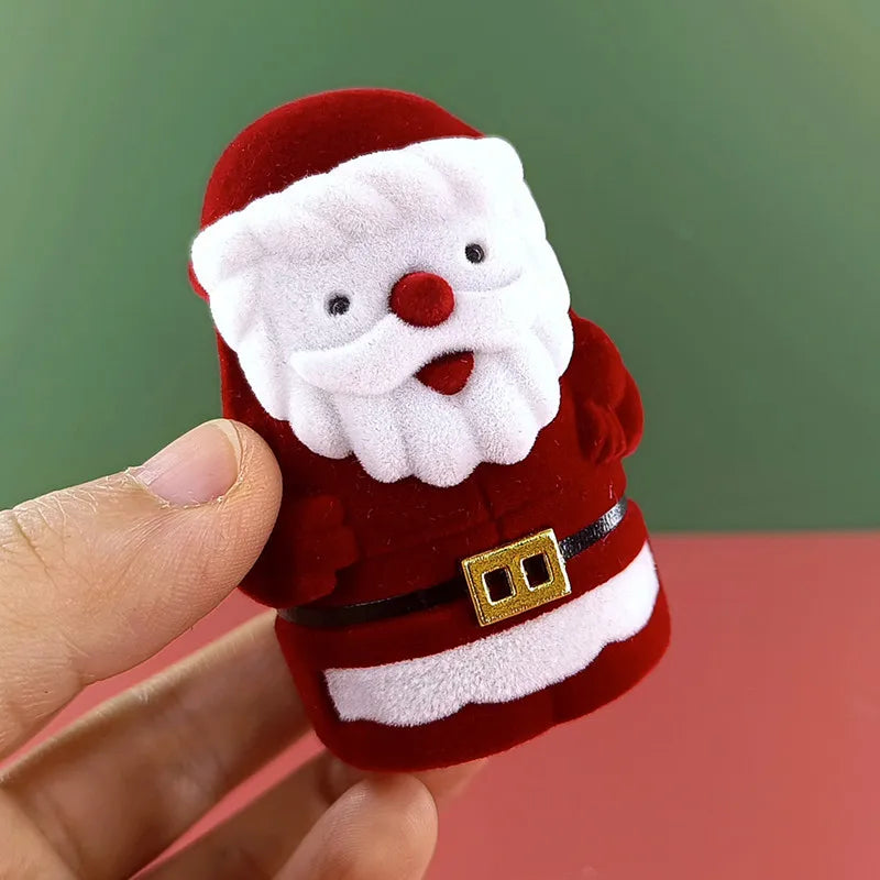 Christmas Gift Packaging Box Paper Jewelry Bag with Raffia Filler Wedding Party Necklace Ring Earring Small Accessory Gift Box