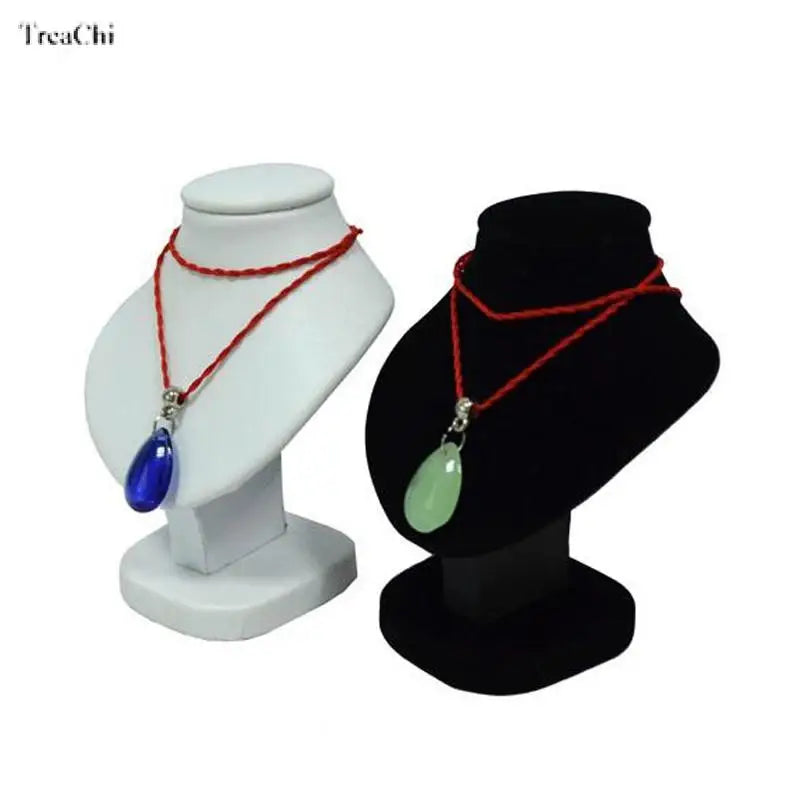 Pink Necklace Display Stand Pendant Showing Rack Jewelry Display Organizer Mini Necklace Holder Display Bust Ornament Holder