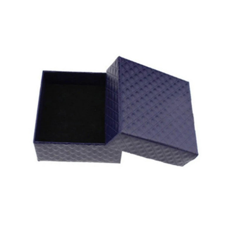 Square 5*5*3.5Cm Ring Earring Packaging Paper Box Cufflink Brooch Storage Case for Jewelry Store and Personal Jewelry Holder
