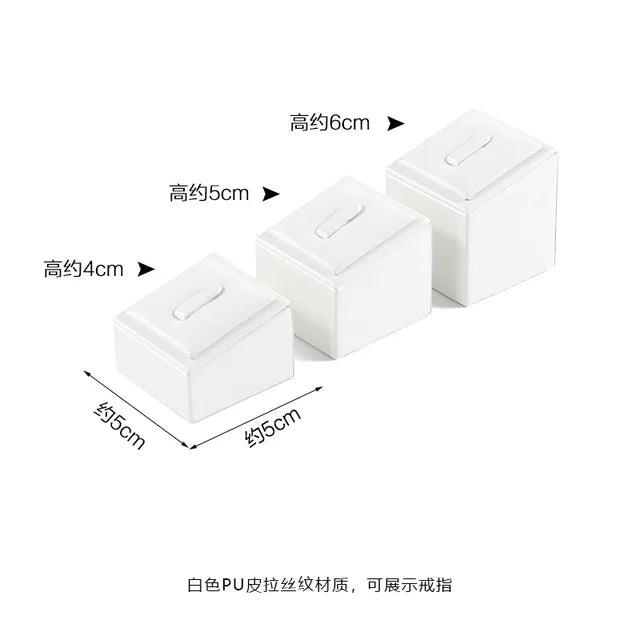 Pure WhiteJewelry Exhibitor Props Bracelet Earring Frame Wiredrawing Table Jewelry Tray Necklace Earring Ring Jewelry Display