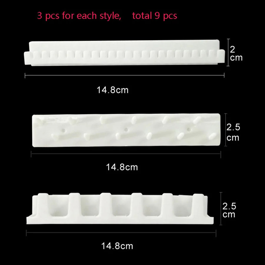 Jewelry Hooks 9 Pieces/set Combination Plastics Sticky Hooks Earrings Necklace Storage Rack Cheap Jewelry Organizer