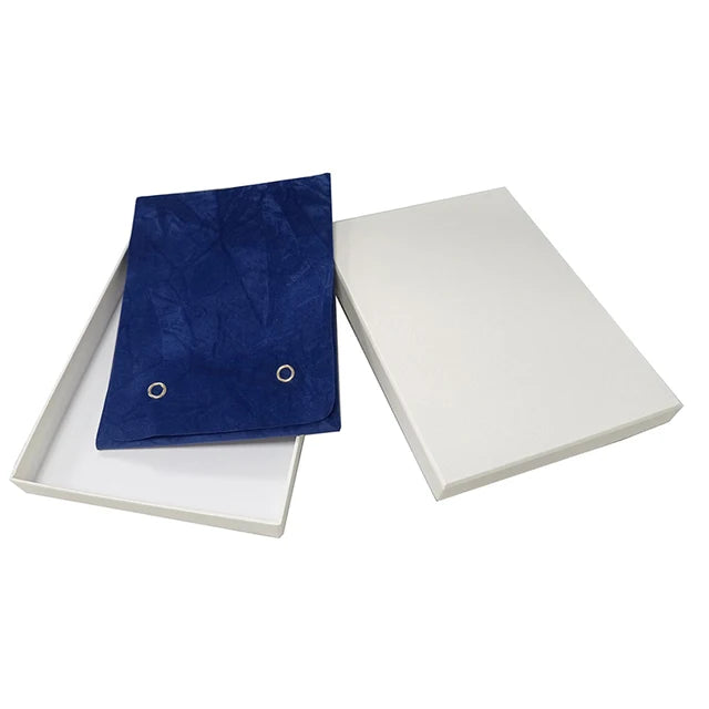 New Jewelry Necklace Holder Bag Pearl Storage Pouch Double-Sided Textured Fabric Portable Jewelry Roll Bag for Exhibitor
