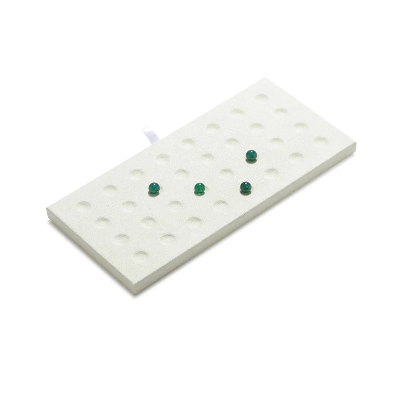 Circular Groove Diamond Display Box High Quality Jewelry Gem Storage Case Gemstone Organizer for International Jewelry Exhibitor