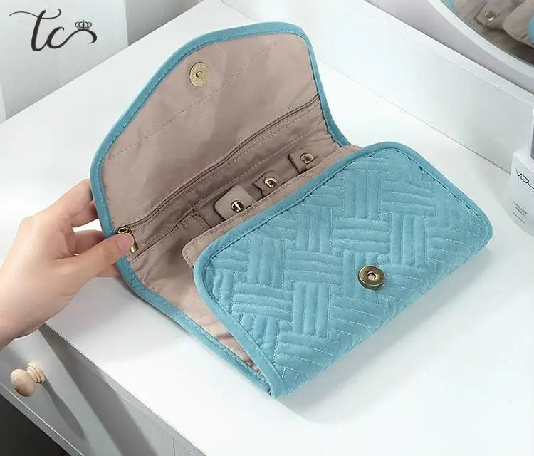 Jewelry Organizer Portable Travel Soft Case Large Capacity Accessories Organize Jewelry Bags and Packaging