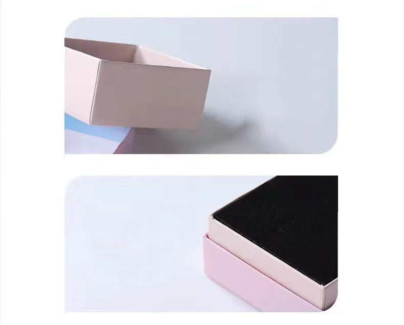 Pink Blue Jewelry Boxes Ring Earrings Gift Box Jewelry Organizers Gradient Storage Case Necklace Bracelet Packing Box Tote Bag