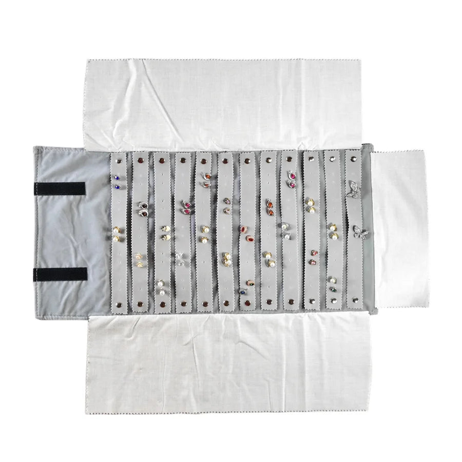 Jewelry Exhibition Jewelry Storage Bag Portable Velvet Pouch Ring Earring Necklace Storage Holder Set Jewelry Organize Bags