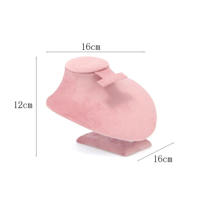 Jewelry Organizer Earring Necklace Display Stand Quality Pink Velvet Ring Tray Pendant Storage Plate Watch Bracelet Holder