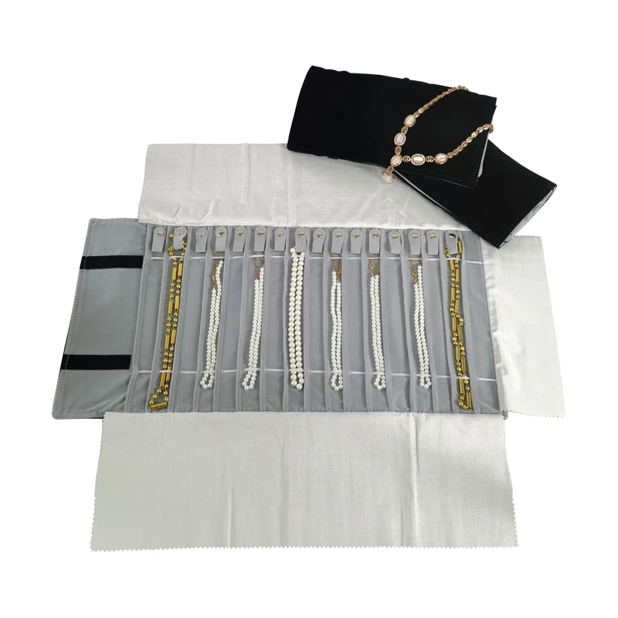 Jewelry Exhibition Jewelry Storage Bag Portable Velvet Pouch Ring Earring Necklace Storage Holder Set Jewelry Organize Bags