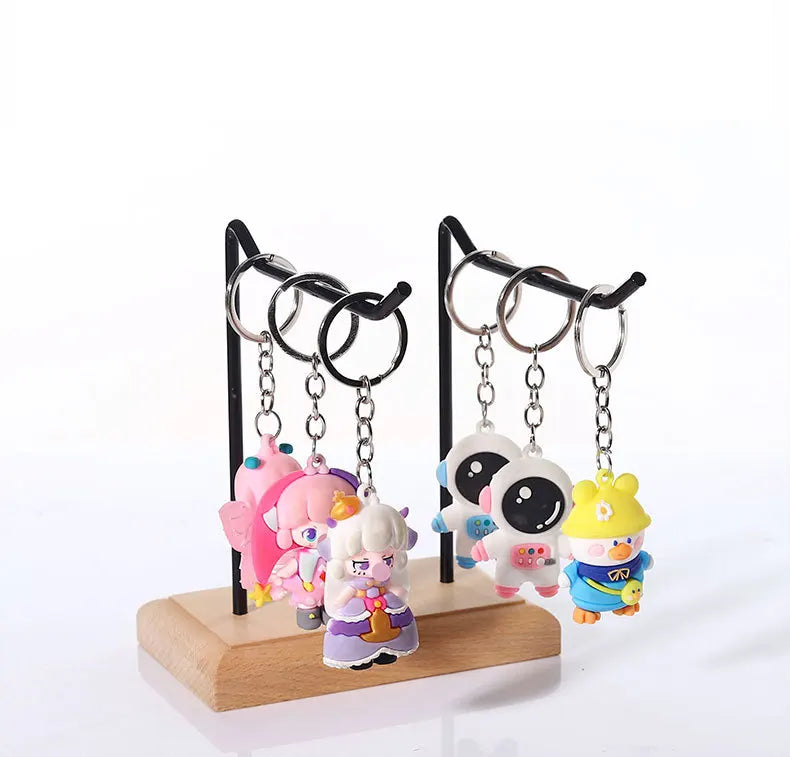 Bracelet Earring Display Holder with Wood Base Earrings Cardboard Storage Rack Jewelry Organizer Key Chain Bracelet Fram