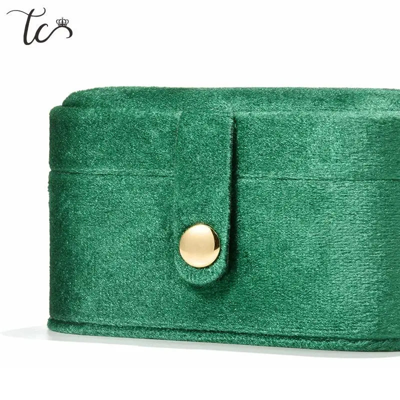 Portable Velvet Small Jewelry Box Jewelry Packaging Box Velvet Ring Earring Container Traditional Festival Gift Packing Boxes