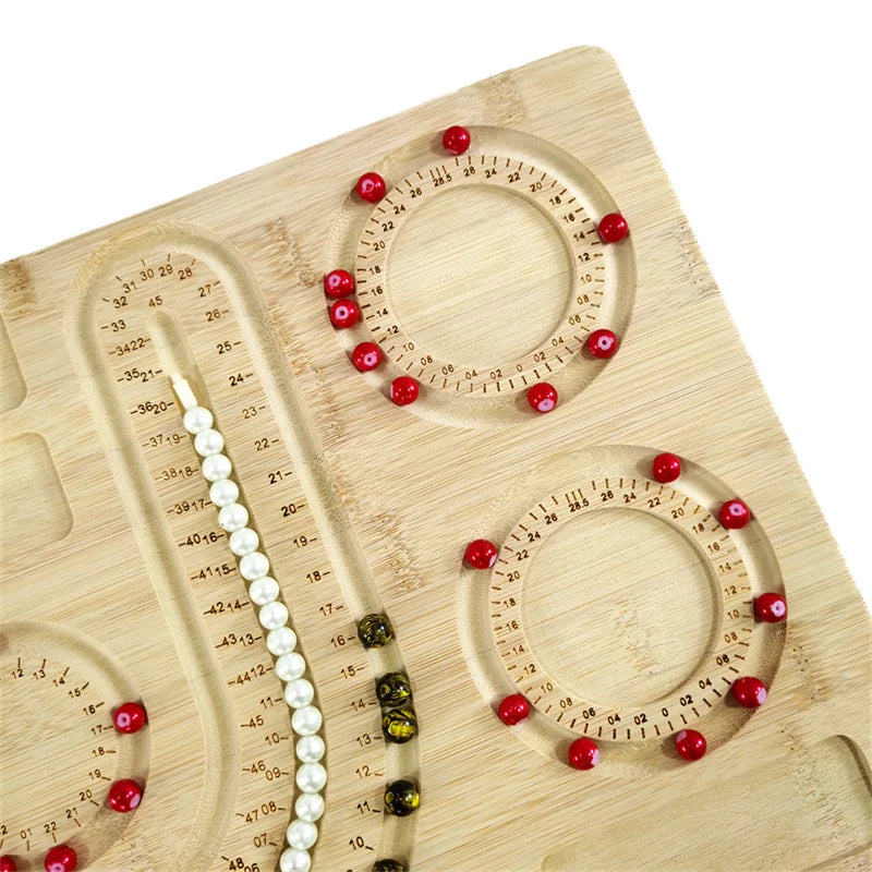 Bracelet Necklace Design Tray Bamboo Diy Tool Pearl Beaded Decorative Board Household Diy Accessory Tools for Handmade Crafts