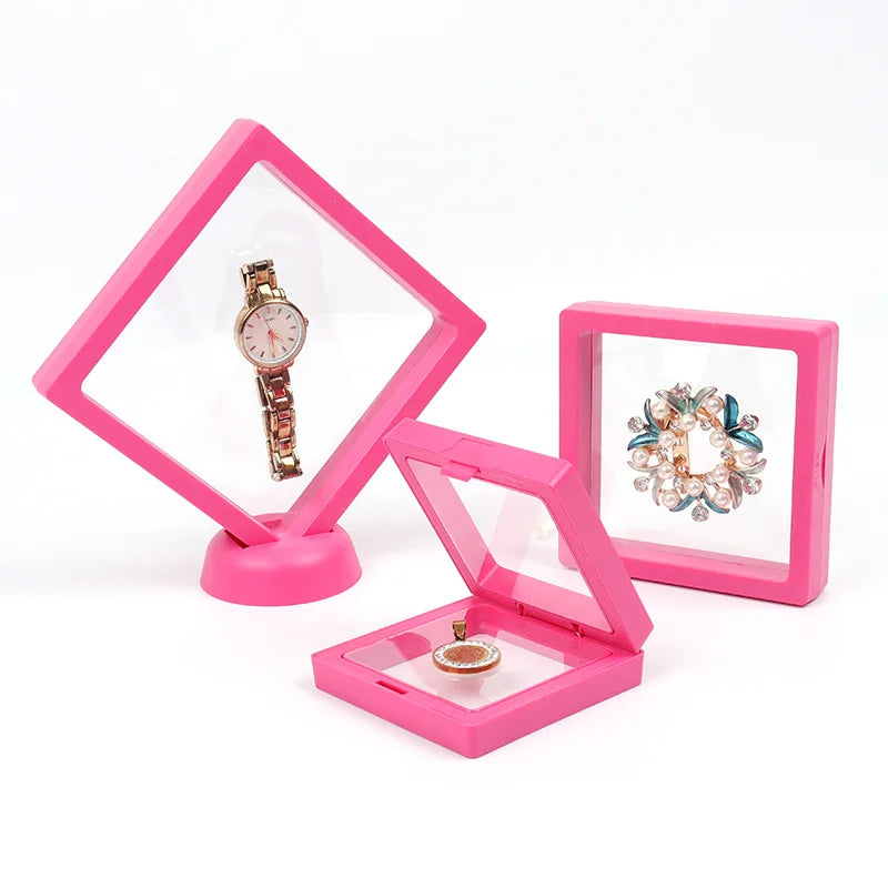 Jewelry Organizer Ring Bracelet Holder 10Pcs/lot Jewelry Display Suspend Stand Beads Diamond Storage Box Anti-Oxidation Pe Film