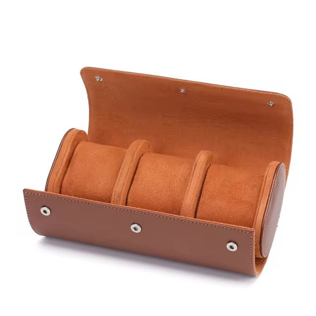 3 Slots Watch Bag Luxury Leather Watch Storage Organizer Box Travel Portable Holder Case Storage Gift Showcase Box Man Women