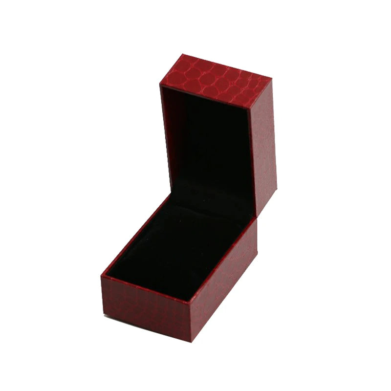 Jewelry Storage Box Crocodile Pattern Filled Leather Paper Flip Watch Packaging Gift Box Bracelet Collection Box