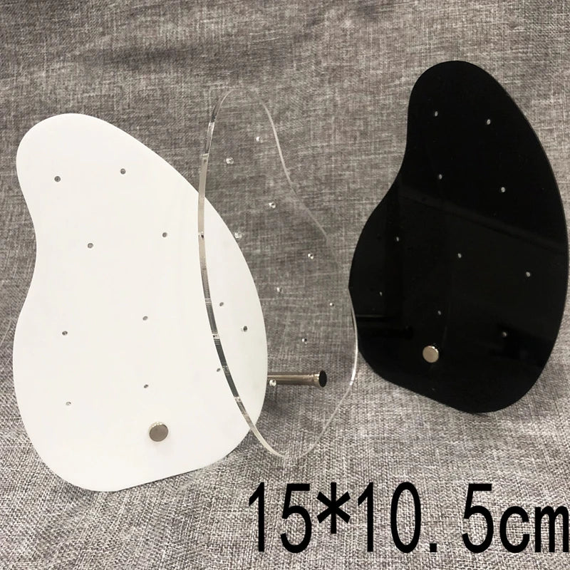 Creative Acrylic Earrings Display Board Jewelry Ear Jewelry Plexiglass Special-Shaped Belt Support Display Board