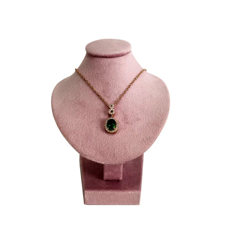 Mini Jewelry Display Stand Necklace Organizer High Quality Velvet Jewelry Rack Small Necklace Display Portrait Mannequin
