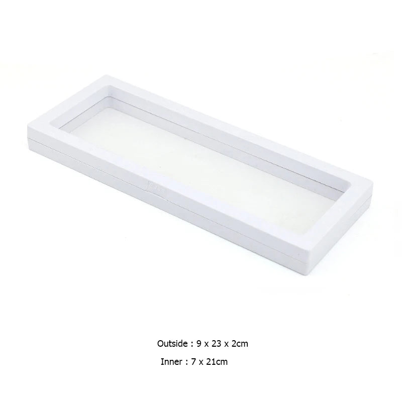 Bracelet Packaging Box 3D Pe Film Gemstone Membrane Display Holder Earring Ring Storage Case Jewelry Stand Floating Frame