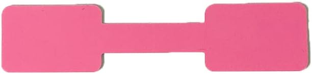 500 Self-Adhesive Blank Jewelry Price Tag Stickers for Identificationy Labeling of Rings, Necklaces, and Earrings (Pink)