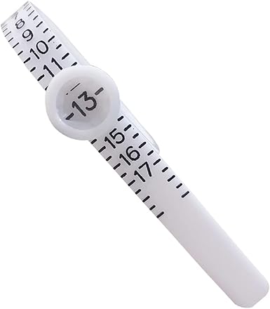 Ring with magnifying glass Measurement Ring with ring Flexible ruler Plastic size ring Size Filter Ring ruler