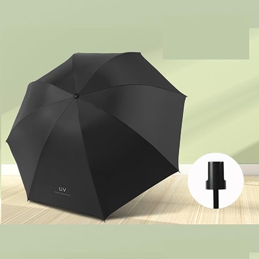 Umbrella, Easy Touch Anti UV Unbreakable Windproof Tested Compact Ultraslim Sport Umbrellas Black
