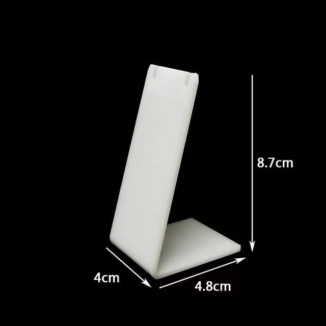 Acrylic L-Shapped Stud Earrings Display Stand Plastic Necklace Pendant Display Rack for Storefront Home Jewelry Organization