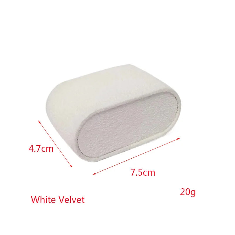 New Watch Jewelry Storage Pillow Holder PU Bangle Chain Organizer Velvet Pendant Anklet Pillow Cushion Stand Showcase