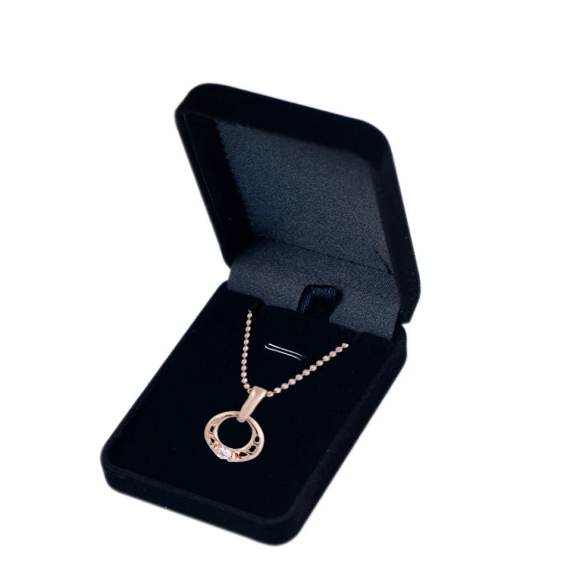 Wholesale 12Pcs/lot Black Velvet Pendant Ring Storage Case Holder Organizer Jewelry Necklace Earring Party Wedding Gift Box