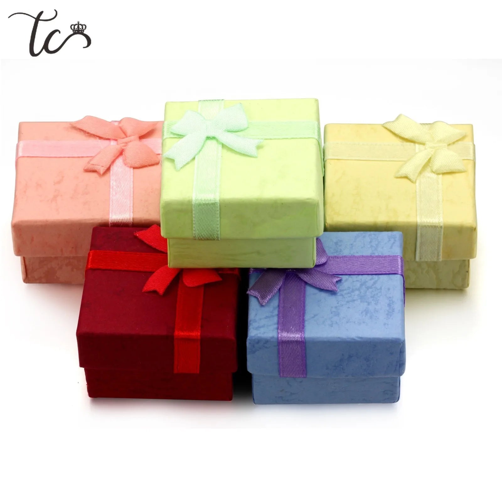 Ring Gift Box Jewelry Display Container Trinket Box Ear Studs Storage Holder Packaging Box Jewellery Organizer 24pcs/lot