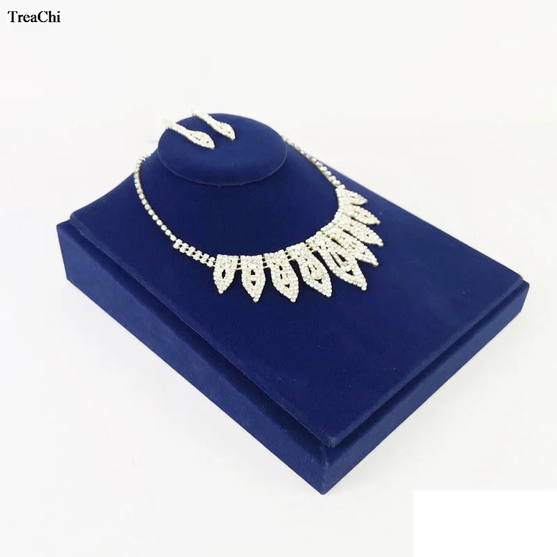 Elegant Jewelry Display Holder Velvet Pear Necklace Showcase Ring Earring  Jewelry Organizer Diamond Jewelry Counter Stand Tray