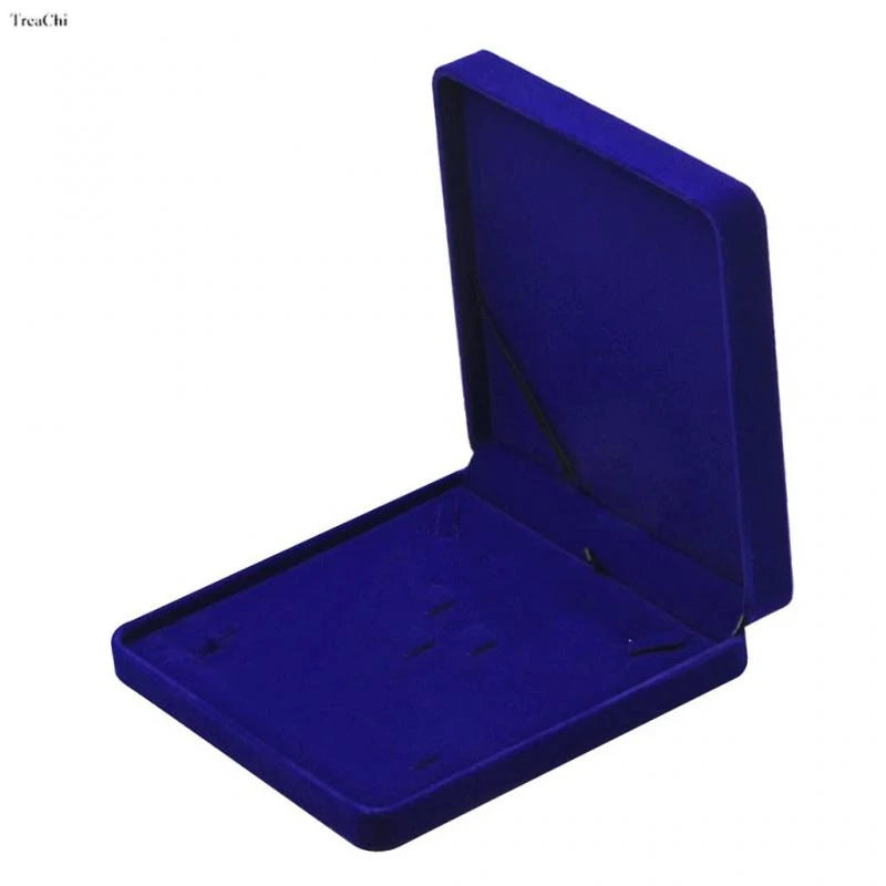 Red Velvet Jewelry Gift Boxes Ring Necklace Earring Packaing Box Bracelet Storage Case Chain Organizer Tray Window Showcases