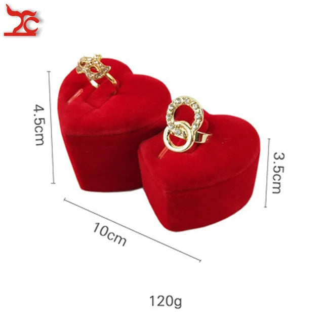 Quality Jewelry Organizer Pendant Display Stand Holder Show Decorate Retail Premium Red Velvet Counter Showcase Storage Of Jewelry