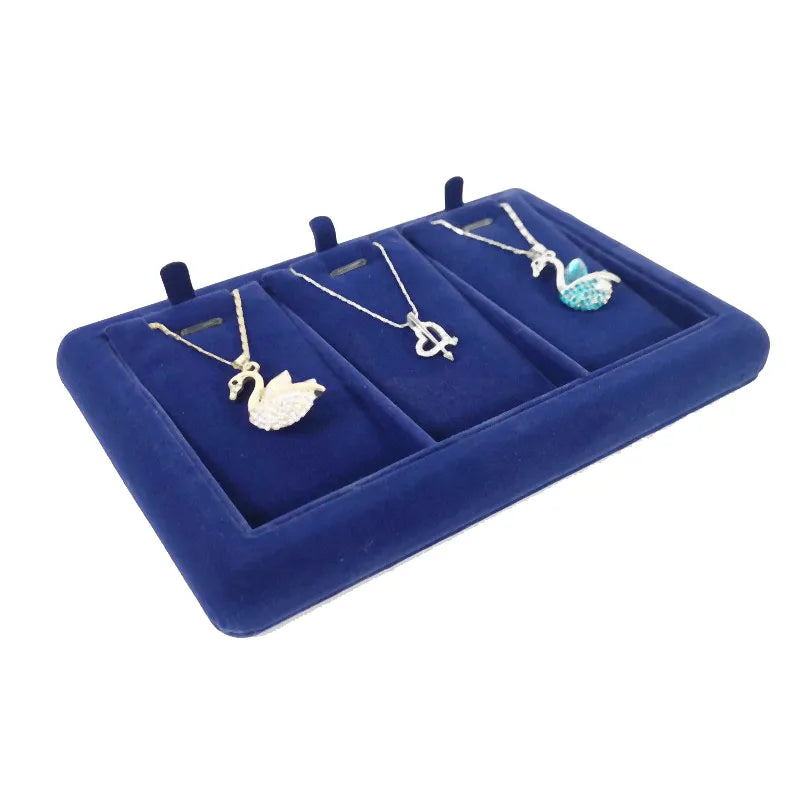 Elegant Jewelry Display Holder Velvet Pear Necklace Showcase Ring Earring  Jewelry Organizer Diamond Jewelry Counter Stand Tray