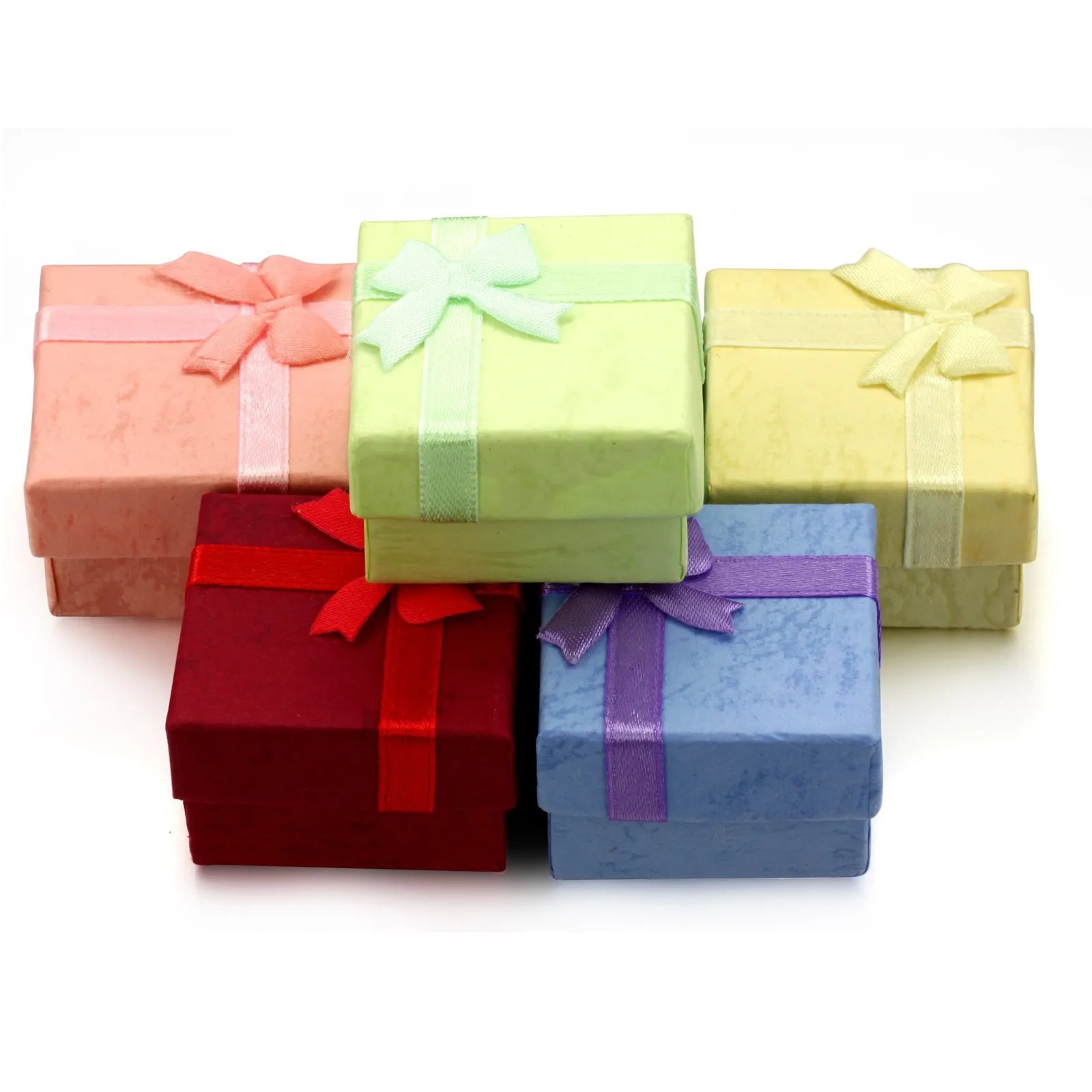 Ring Gift Box Jewelry Display Container Trinket Box Ear Studs Storage Holder Packaging Box Jewellery Organizer 24pcs/lot