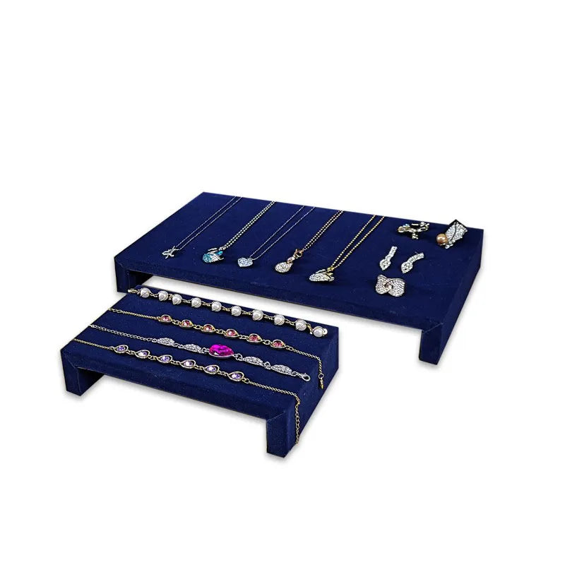 Elegant Jewelry Display Holder Velvet Pear Necklace Showcase Ring Earring  Jewelry Organizer Diamond Jewelry Counter Stand Tray