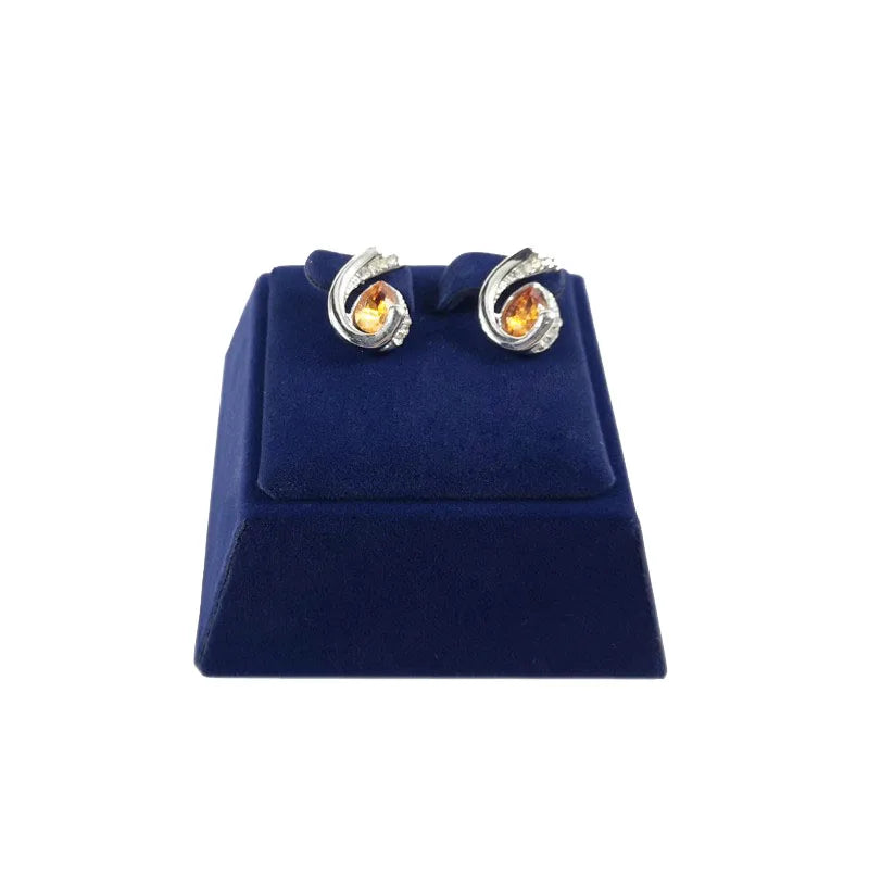 Elegant Jewelry Display Holder Velvet Pear Necklace Showcase Ring Earring  Jewelry Organizer Diamond Jewelry Counter Stand Tray