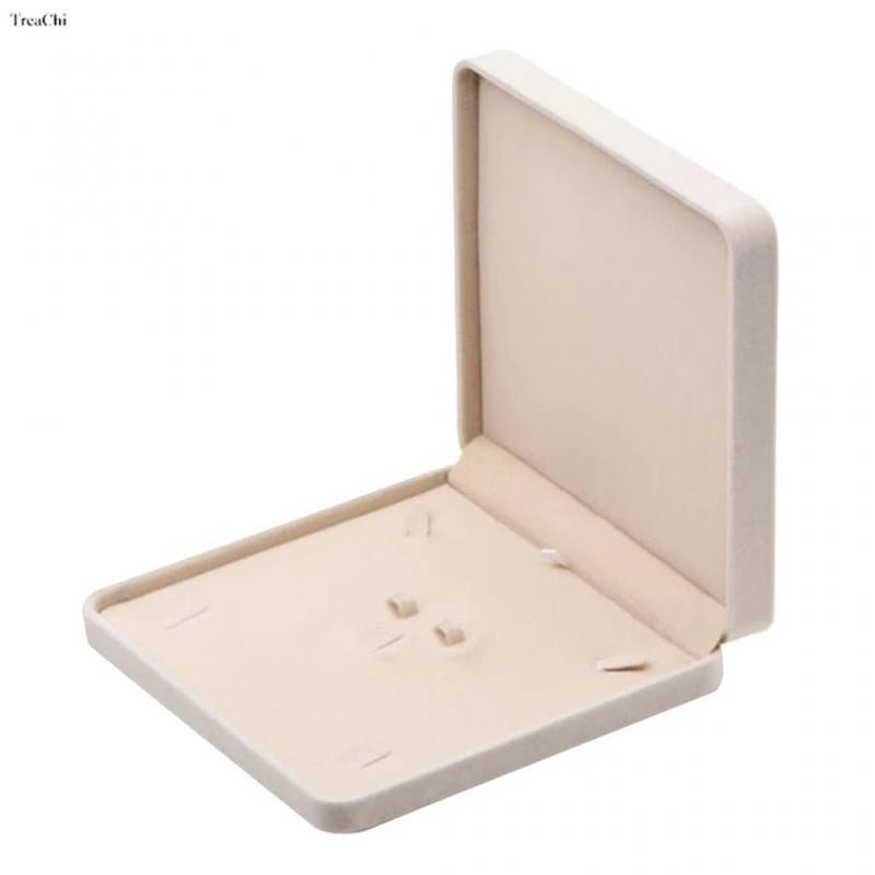 Red Velvet Jewelry Gift Boxes Ring Necklace Earring Packaing Box Bracelet Storage Case Chain Organizer Tray Window Showcases