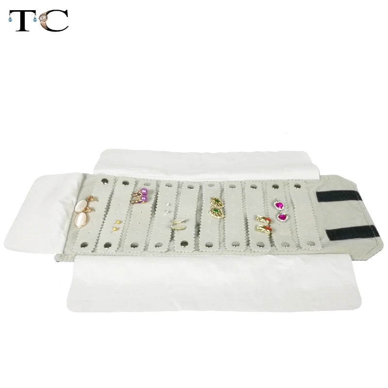 Portable Storage Bag Jewelry Holder Pendant Pouch Organizer Bag Jewelry Display Bags Black PU