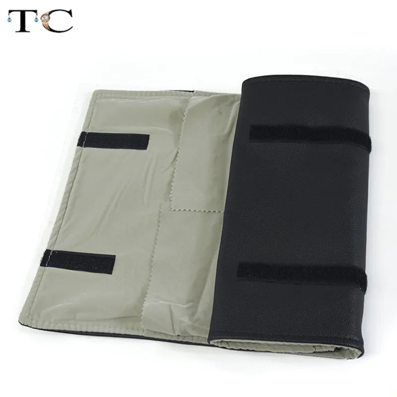 Portable Storage Bag Jewelry Holder Pendant Pouch Organizer Bag Jewelry Display Bags Black PU
