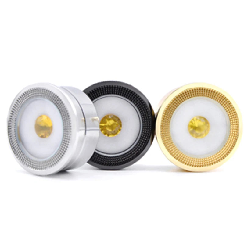 Wholesale 60Pcs/lot Sliver Metal Round Bare Stone Storage Case Black and White Double-Sided Sponge Inside Diamond Display Box