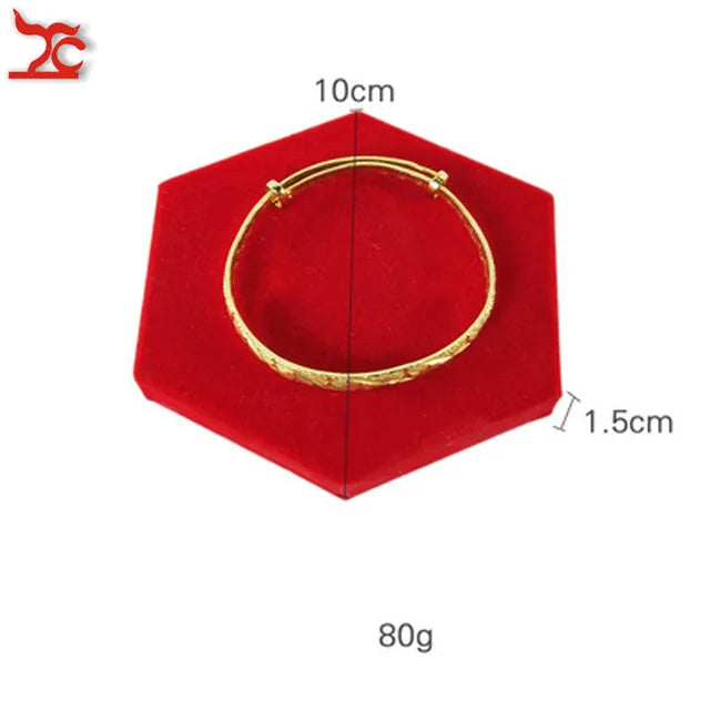 Quality Jewelry Organizer Pendant Display Stand Holder Show Decorate Retail Premium Red Velvet Counter Showcase Storage Of Jewelry