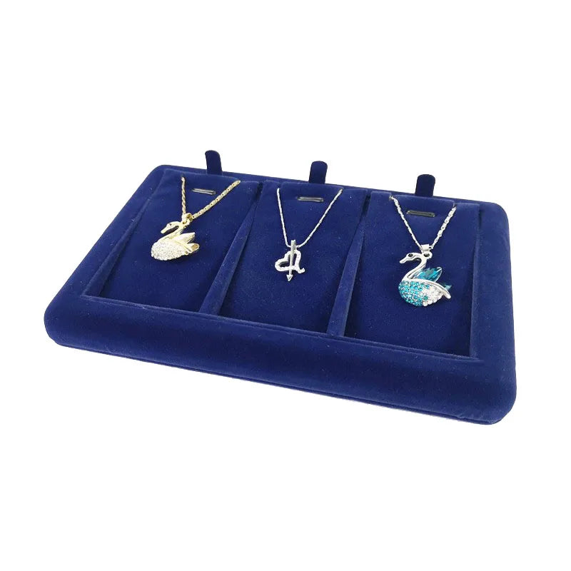 Elegant Jewelry Display Holder Velvet Pear Necklace Showcase Ring Earring  Jewelry Organizer Diamond Jewelry Counter Stand Tray