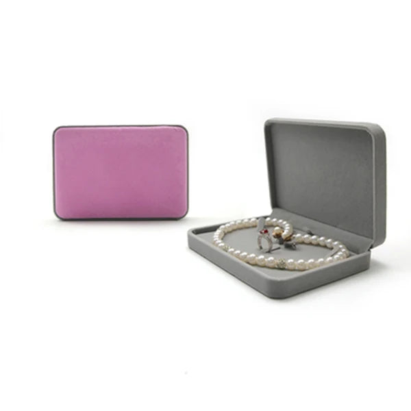 High Quality Velvet Jewelry Display Box Earring Ring Necklace Bracelet Organizer Gift Box Bracelet Joyero Package Showcase