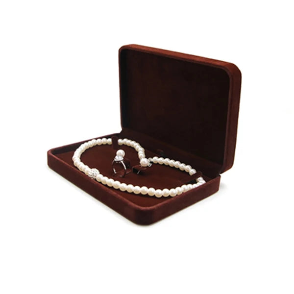 High Quality Velvet Jewelry Display Box Earring Ring Necklace Bracelet Organizer Gift Box Bracelet Joyero Package Showcase
