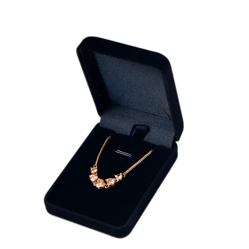 Wholesale 12Pcs/lot Black Velvet Pendant Ring Storage Case Holder Organizer Jewelry Necklace Earring Party Wedding Gift Box