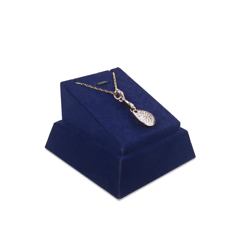 Elegant Jewelry Display Holder Velvet Pear Necklace Showcase Ring Earring  Jewelry Organizer Diamond Jewelry Counter Stand Tray