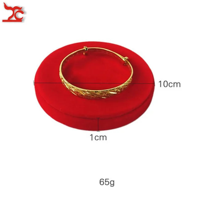 Quality Jewelry Organizer Pendant Display Stand Holder Show Decorate Retail Premium Red Velvet Counter Showcase Storage Of Jewelry