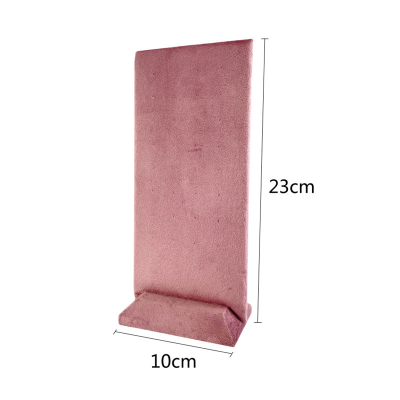 Jewelry Rack Display All Pink Velvet Cloth Window Necklace Ring Jewelry Display Props High-End Display Props Free Combination