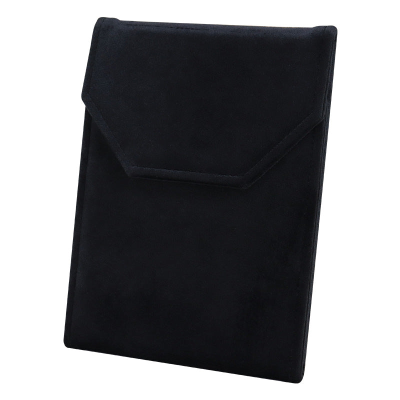 Elegant Jewelry Necklace Packing Bags Velvet Pearls Chain Display Organizer Case Beads Chain Gift Packing Box 15.5*20.5*2CM