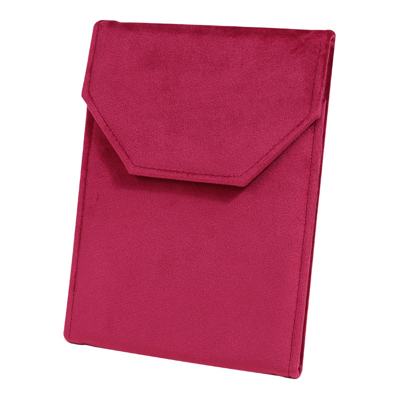 Elegant Jewelry Necklace Packing Bags Velvet Pearls Chain Display Organizer Case Beads Chain Gift Packing Box 15.5*20.5*2CM