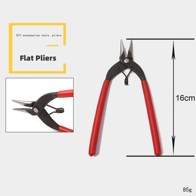 Multifunction Jewelry Pliers Linesman Pliers Needle Bent Nose Pliers Scissors Tongs Clamps DIY Jewelry Making Tools Accessories